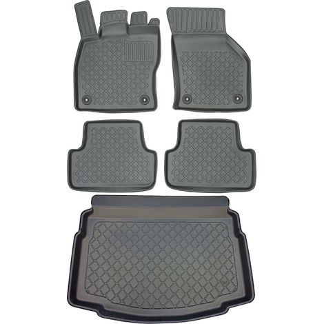 Tapis de coffre ARISTAR 193400G + tapis de sol ARISTAR 603108 - Volkswagen Golf VII Hatchback de 10.2012 à 12.2019, repose-pieds AV2 avant - INSTALLÉS (1/5)