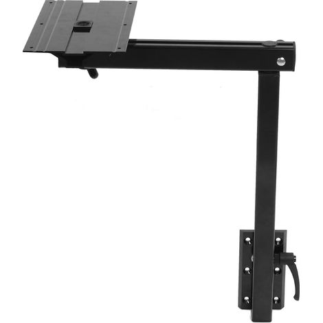 Pieds de table réglables noirs, robustes et amovibles, rotation 360°, surface oxydée légère pour camping-car et bateau, lot de 4 (1/5)