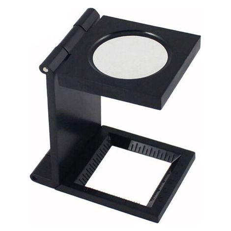 Loupe de Table Compte-fils , Pliable Compteur de fils en métal , grossissement de 10x , loupe de lecture pour travail , bureau maison , réparation , hobby , artisanat , journaux,Loupe (1/5)