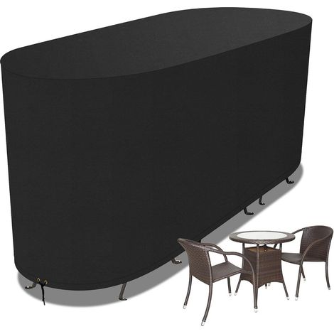 Abdeckung für Bistro-Set 146x70x80cm, wasserdicht, Winterfest, Anti-UV (1/5)