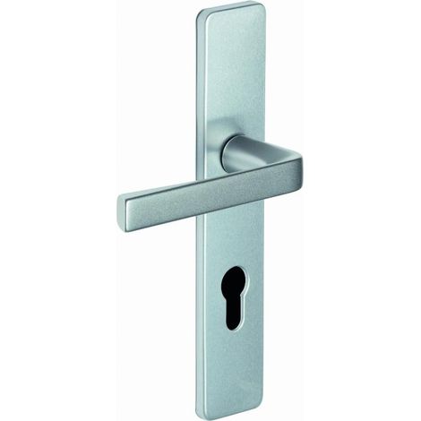 Juego KAZA - Placa 220 x 42 mm - Distancia de montaje 195 mm - Plata - 1364/6331 Cle I