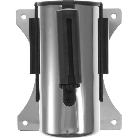 Barrière Rétractable pour Contrôle de Foule en Acier Inoxydable Ceinture Murale et Accessoires Inclus Haute Flexibilité en Banques et Expositions (1/5)