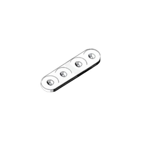 Patte d'assemblage Systemtac 2199 PRUNIER - 22x82x5 mm - Blanc - 100 pièces - STBP199 (1/2)