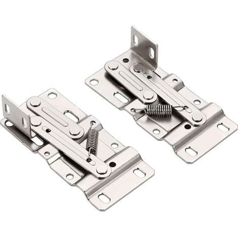 1 paire de charnières pour plateau inclinable, charnières d\\\\'évier standard pour tiroir avant d\\\\'évier en acier (1/5)