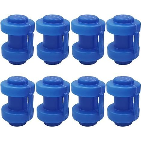 25 mm Bouchons Terminaux pour Trampolin, 8 Pièces Trampoline, de Rechange Trampoline Élastique Tiges Filet Résistant aux Intempéries - (1/5)