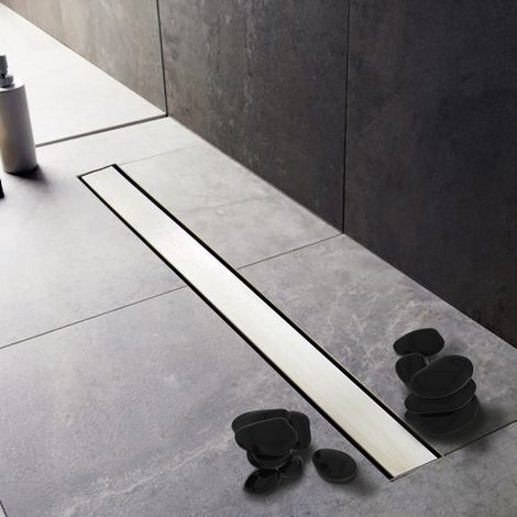 Canalina doccia inox lucida 80 cm con sifone ispezionabile – Inox Style Smart