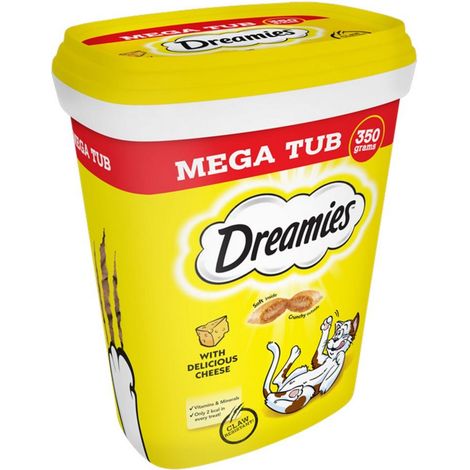 Dreamies Treats with Cheese 350g Tub PK2 - 712815