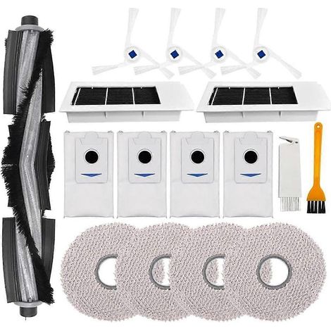 Accessoires pour aspirateur robot Deebot X2, X2 Omni, X2Pro et Dex86 : brosse principale, chiffon de nettoyage. (1/5)