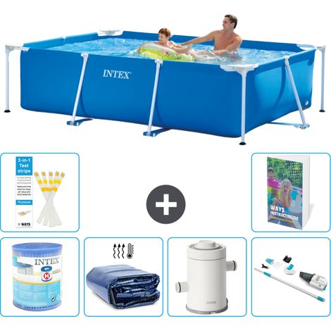Rechteckiger Frame Pool - 260x160x65 cm - 7-teilig S120