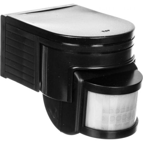 Kanlux SLICK JQ-LB PIR-Bewegungsmelder 1200W IP44 Einbau Reichweite bis 12m 160°/20° 3-2000 lx schwarz 08391