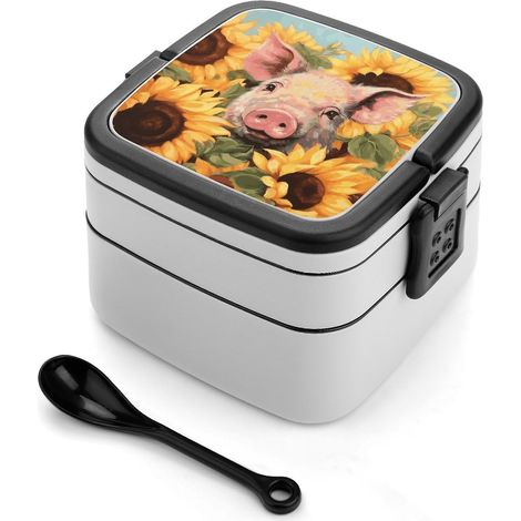 Smiling77725070 - Boîte bento empilable, étanche et minimaliste (1/5)