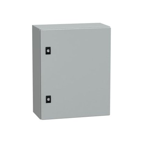 Cassa Spacial CRN + piastra di fondo 500X400X200 RAL7035 - NSYCRN54200P