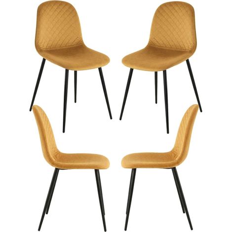 Packs Sillas Comedor - Pack 4 Sillas Boide - Mostaza (1/5)
