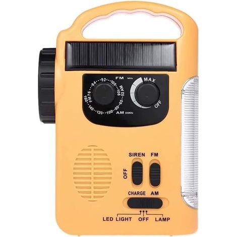 Filiyano – chargeur de téléphone portable – 1 radio portable solaire multifonctionnelle avec éclairage LED, chargeur de téléphone portable et radio (1/5)