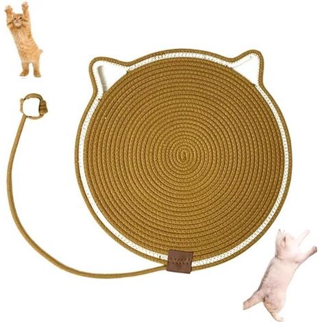 Tiragraffi per gatti da 42 cm: Il tiragraffi è dotato di una corda da masticare per gatti e di un design a forma di palla che aiuta a proteggere le pareti. (1/5)