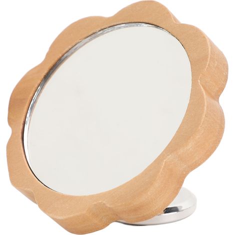 Coffee Machine Reflective Mirror Extraction Coffee Maker 360 Degree Rotating Visible Observation Mirror Flower Shape Silver Base (1/5)