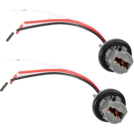 Pair - 2pcs T20 Plug 7443 Support d'ampoule de voiture Adaptateur de prise Connecteur de lumière de frein à LED (1/5)