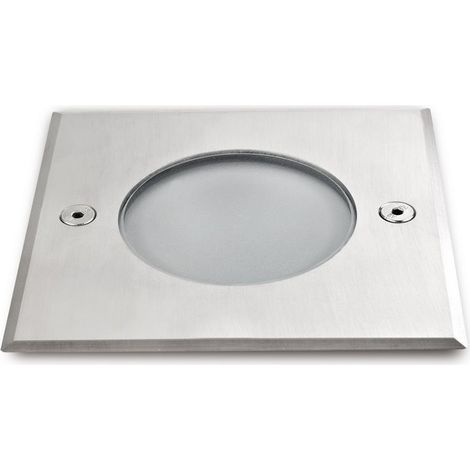 Foco empotrable de suelo ELIO cuadrado LED SMD AC 4 W 500 lm 3000 K CRI80 IP67 Inox (1/3)