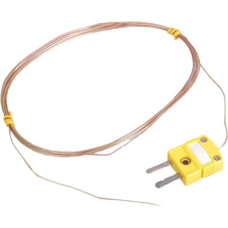 Fil thermocouple de type K avec isolation et bouchons pour une mesure précise de la température dans les applications industrielles (1/4)