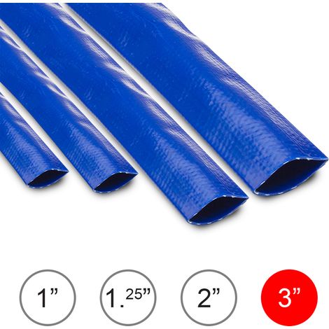 5m Layflat Hose Delivery Hose 3" / 76mm Wolf PVC Garden Hose