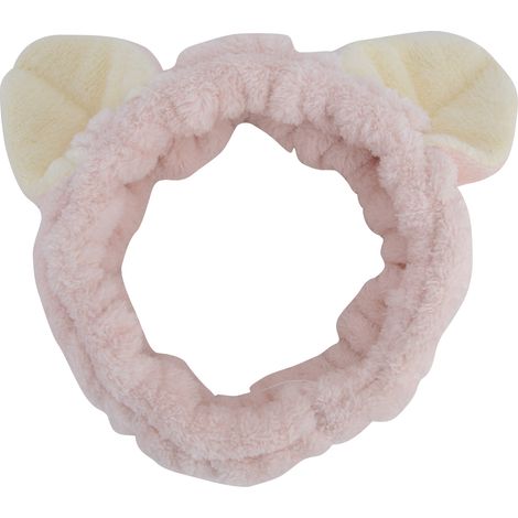 Serre-tête fille oreilles de chat design souple mignon bandeau femme lavage visage maquillage spa (1/5)