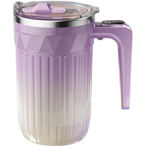 Mug à Agitation Automatique Tasse Mélangeuse Électrique 450ml avec Agitateur Amovible et Rechargeable pour Mélange Pour Thé Lait Cacao Chocolat Bureau Maison Cuisine (1/5)