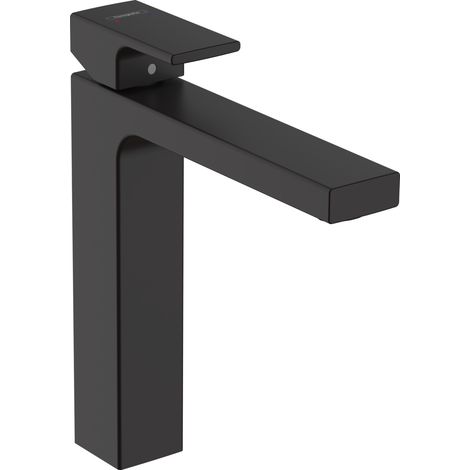 Hansgrohe Vernis Shape Einhebel-Waschtischmischer 190 mit isolierter Wasserführung ohne Ablaufgarnitur, Mattschwarz(HG-71591670)