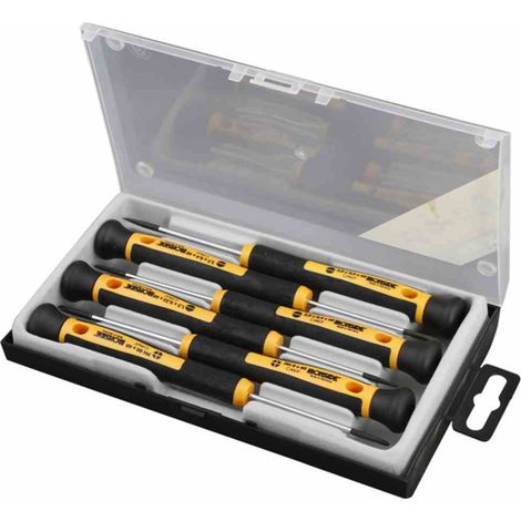 Präzisions-Schraubendreher-Set 6-teilig 2K-Griff (1/4)