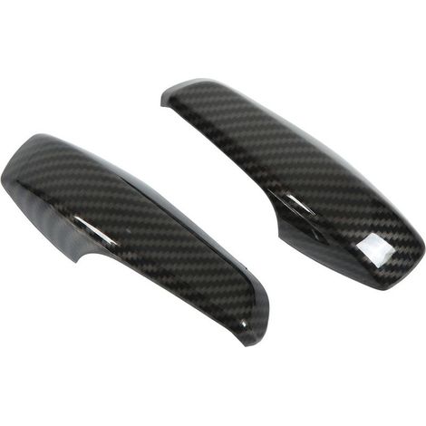 Revêtement d'habillage de poignée de porte intérieure, 2 pièces, couleur Fiber de carbone ABS de remplacement pour Smart Fortwo W451 Facelift 2011 – 2014 (1/5)