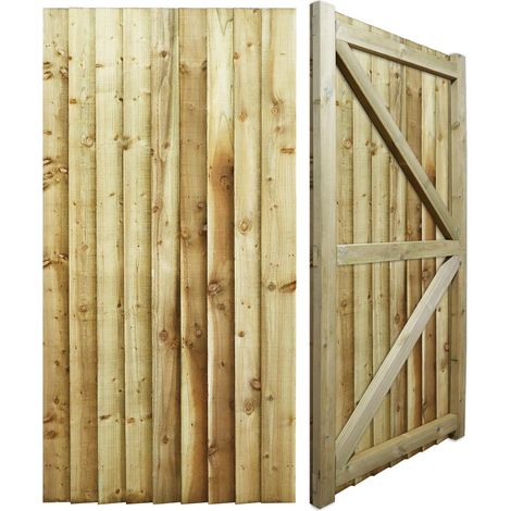 Premier 6ft x 3ft Heavy Duty H-Frame Feather Edge Garden Gate (1/5)
