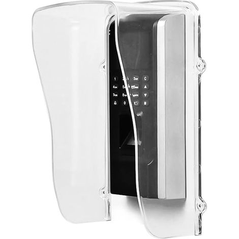 Couvercle de sonnette pour adapté à la sonnette radio/serrure à code porte d'entrée/porte d'entrée/prise extérieure étanche à l'extérieur protection contre la pluie plastique transparent (1/4)