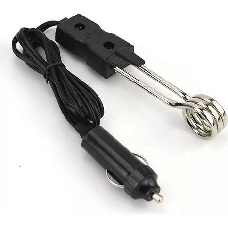 HONORNIC - Chauffe-eau électrique portable 12V/24V pour voiture, sûr et élégant, avec prise allume-cigare pour thé, café et autres boissons.
