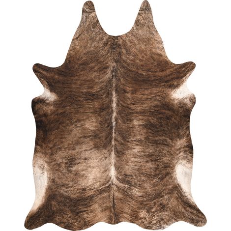 Tappeto Imitazione pelle di bovino, Mucca G5068-1 Pelle Marrone brown 100x150 cm