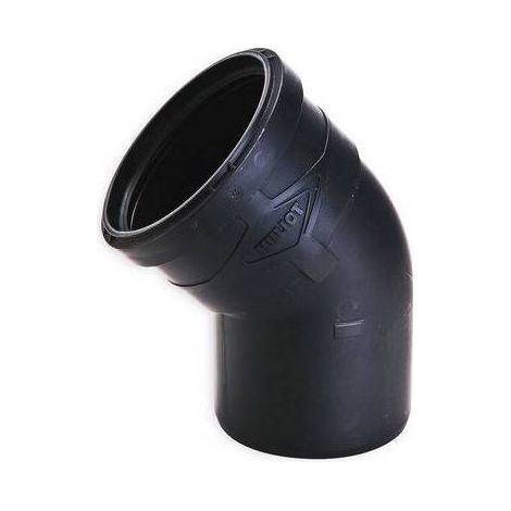 CURVA IN PPR BLACK ULTRA SILENT Misura: DN 125  45°