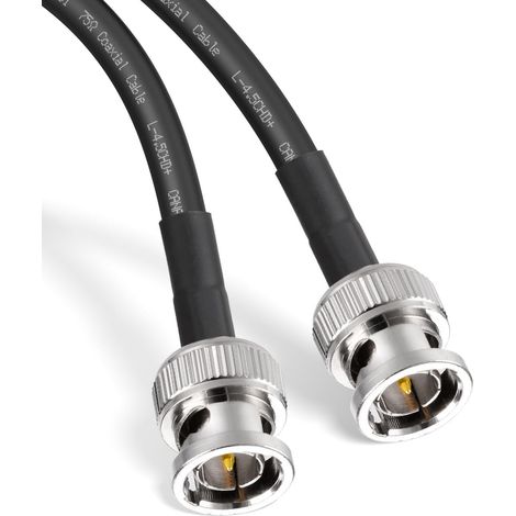 Câble SDI Court HD/3G/6G 1m BNC Mâle à Mâle 18 AWG 75ohm Supporte 4K/8K 1080p pour Moniteur CCTV Vidéo Caméras et Broadcast et Studio Convertisseur SDI (1/5)
