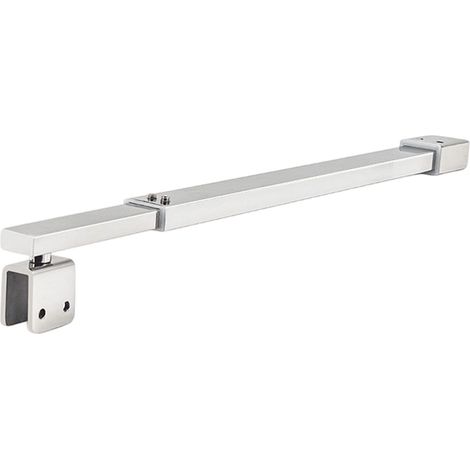 【Chauffage et ventilation】Barre de soutien pour parois de douche, réglable de 700 à 1 200 mm, barre de stabilisation, barre de soutien télescopique pour verre de 8 à 10 mm d'épaisseur, pour cabine de (1/5)