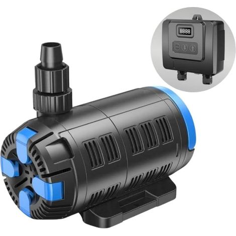 Pompa per laghetto ecologica regolabile CET 15000 37-180 W da 7500 a 15000 l/h I Pompa per laghetto di alta qualità con regolatore multifunzione I Pompa speciale per laghetto da giardino I Pompa per l