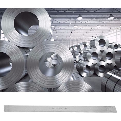 Barre carrée en acier rapide HSS pour tour, outil de tournage, bande d'acier blanc (312200mm) (1/5)