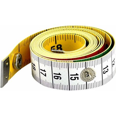 Plastic Tape Measure Tape Measure with Button Tape Measure Double Sided Seam Measuring Tape 150cm Body Tape Measure Easy to Use Sewing Tape for Home Fabric Sewing (1/5)