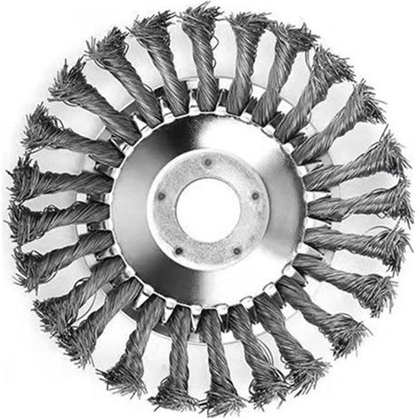 Testina per tagliaerba da 6 pollici, per tosaerba, testina a spazzola con filo annodato, ruota universale a filo pieno di ricambio, diametro 15 cm (1/5)