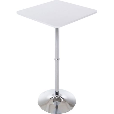Stehtisch 60 x 60 cm weiß