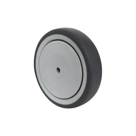 Rueda  de  repuesto  D.150mm  Cap.100kg  Goma  gris  Eje-D.8mm  Long.buje  36mm  TECWERK (1/2)