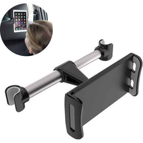 Support Tablette Voiture - Support Tête D'Appui Rotatif 360° - Compatible 4,4 À 11 Pouces - Pour iPad iPhone Tablet Smartphone - 1 Pièce (1/5)