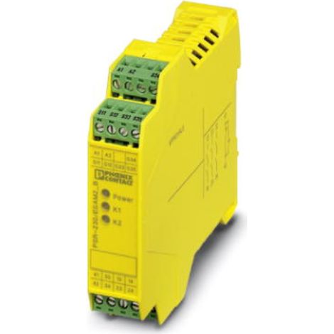 Sicherheitsrelais PSR-SCP-230AC/ESAM2/3X1/1X2/B Phoenix Contact Betriebsspannung: 230 V/AC 3 Schließ