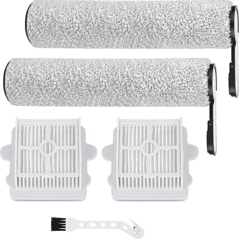F25 Zubehör für Roborock F25 GT, F25 LT,F25 XT,F25 RT,F25 ALT,F25 ACE,F25 ACE Combo,F25 Combo Nass und Trockensauger Ersatzteile Zubehörset 2 Bürstenrollen, 2 Filter Ersatzteile,1 Reinigungsbürste (1/5)