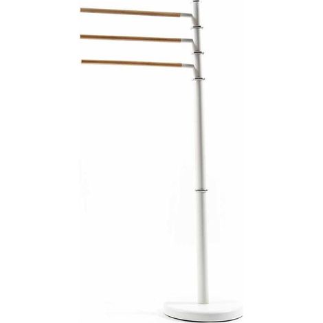 Mercury, Piantana Porta Asciugamani a 3 Bracci, Metallo Verniciato, Diametro 220 mm, Altezza 870 mm
