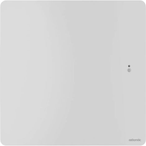 Radiateur connecté avec pilotage intelligent horizontal 1000W blanc carat NIRVANA+ - ATLANTIC - 529925 (1/3)