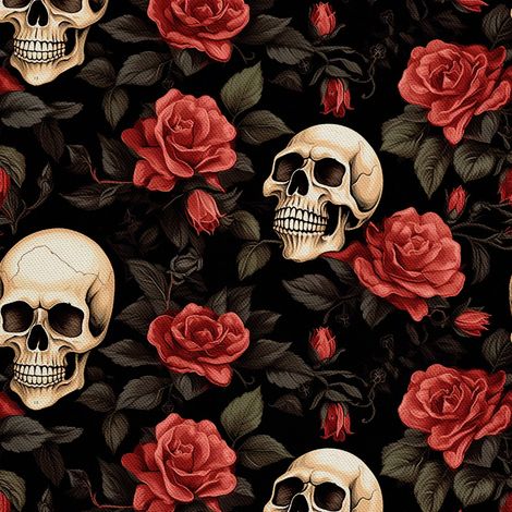 Tela decorativa para exteriores Oxford - Motivo de calavera I DX4919 (1/5)
