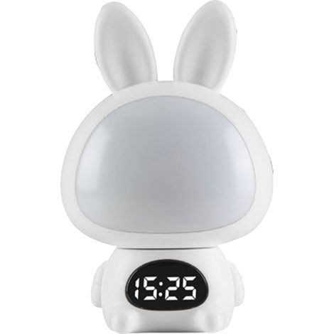 Ortviai Veilleuse LED avec Télécommande, Lapin Blanc, Chargeable et Prise Murale, Éclairage Jaune Doux pour Chambre à Coucher (1/5)