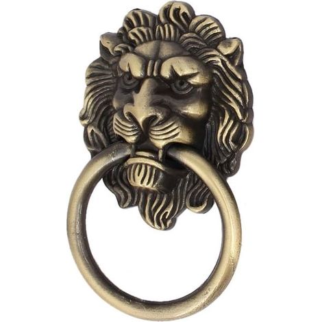 Coffre de meubles maison en forme lion, anneau métal bronze (497e12f252887eaa74dff397beb5a9b8) (1/3)